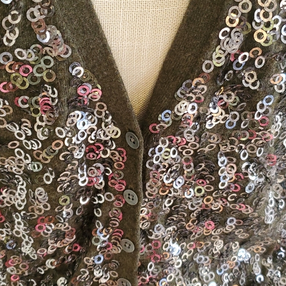 Button up cardigan with bling - Picture 2 of 5